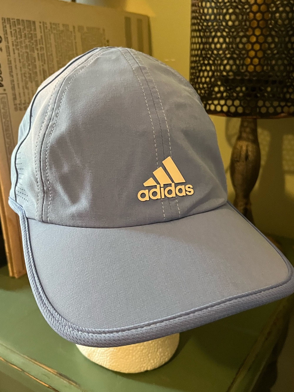 adidas Sky Blue Athletic Baseball Cap with White Logo